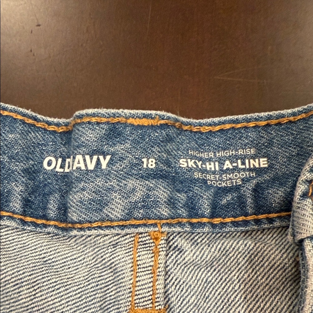 Old Navy Distressed Blue Jean Shorts - Picture 2 of 3